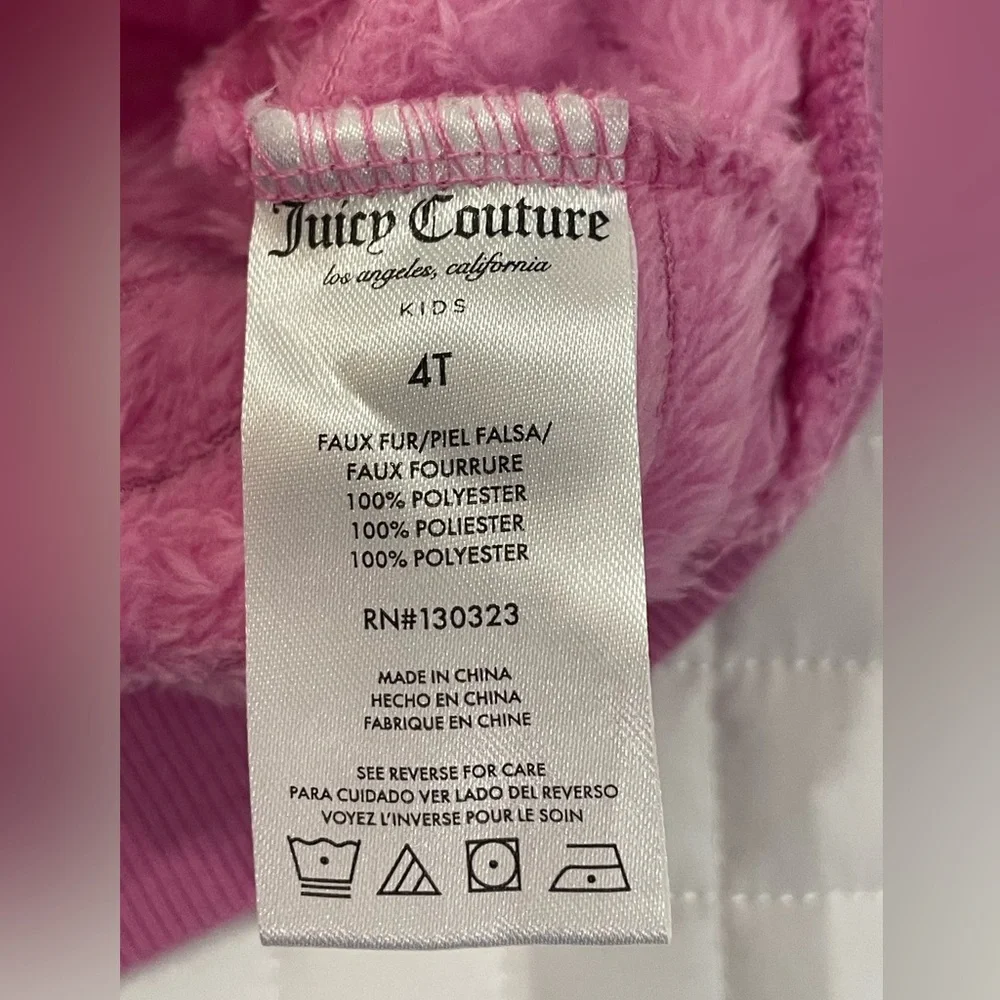 JUICY COUTURE Soft Puffy Stripe Pattern‎ Sweatshirt-Size 4T